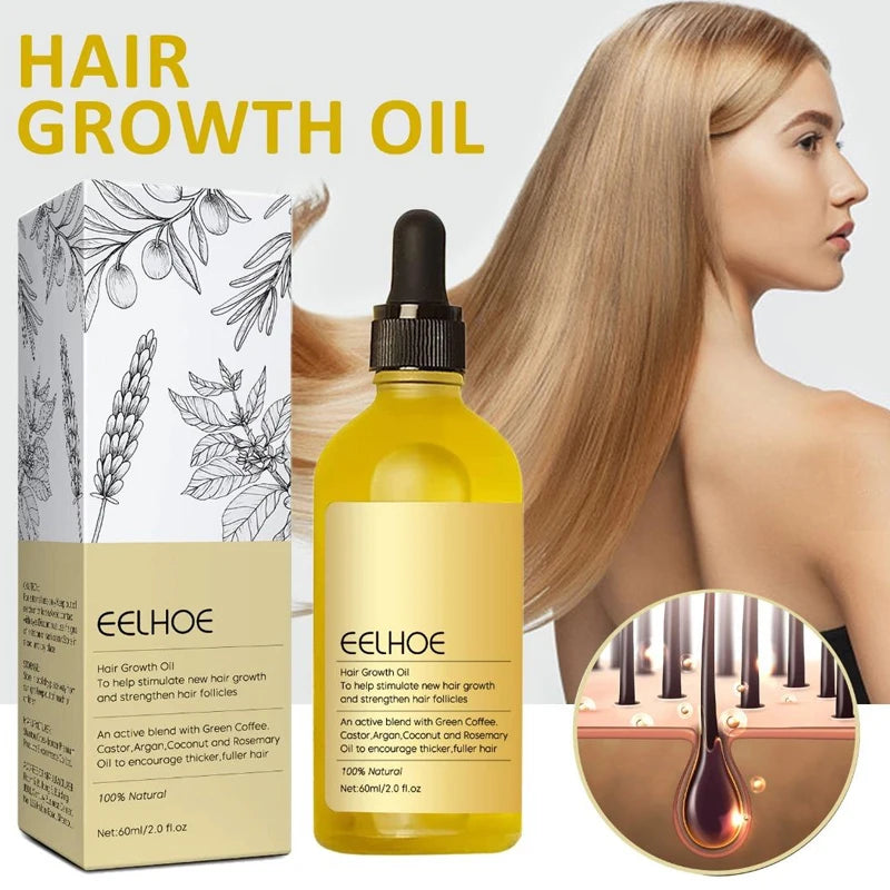 Huile pour la croissance des cheveux